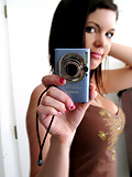 Teen Diddy taking pics of her tits and ass in the mirror