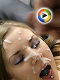 Lexi gets a huge facial on Backroom Casting Couch