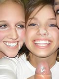 Homemade shots of facialed amateurs
