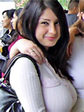 Latina with just HUGE natural tits