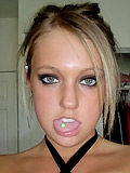Teenie blonde showing pussy